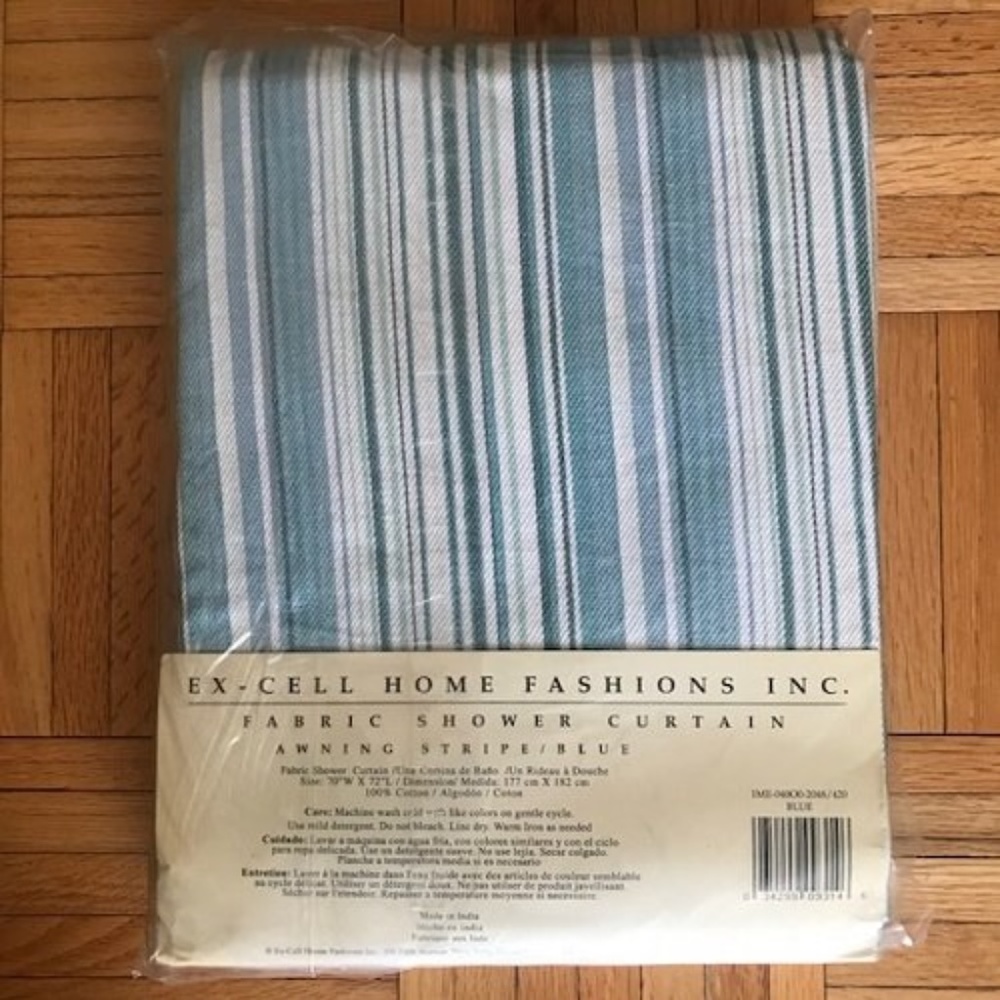 Brand New Cotton Fabric Shower Curtain